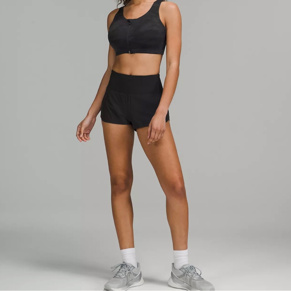Lululemon High Rise Speed Up 2.5’ shorts size 6